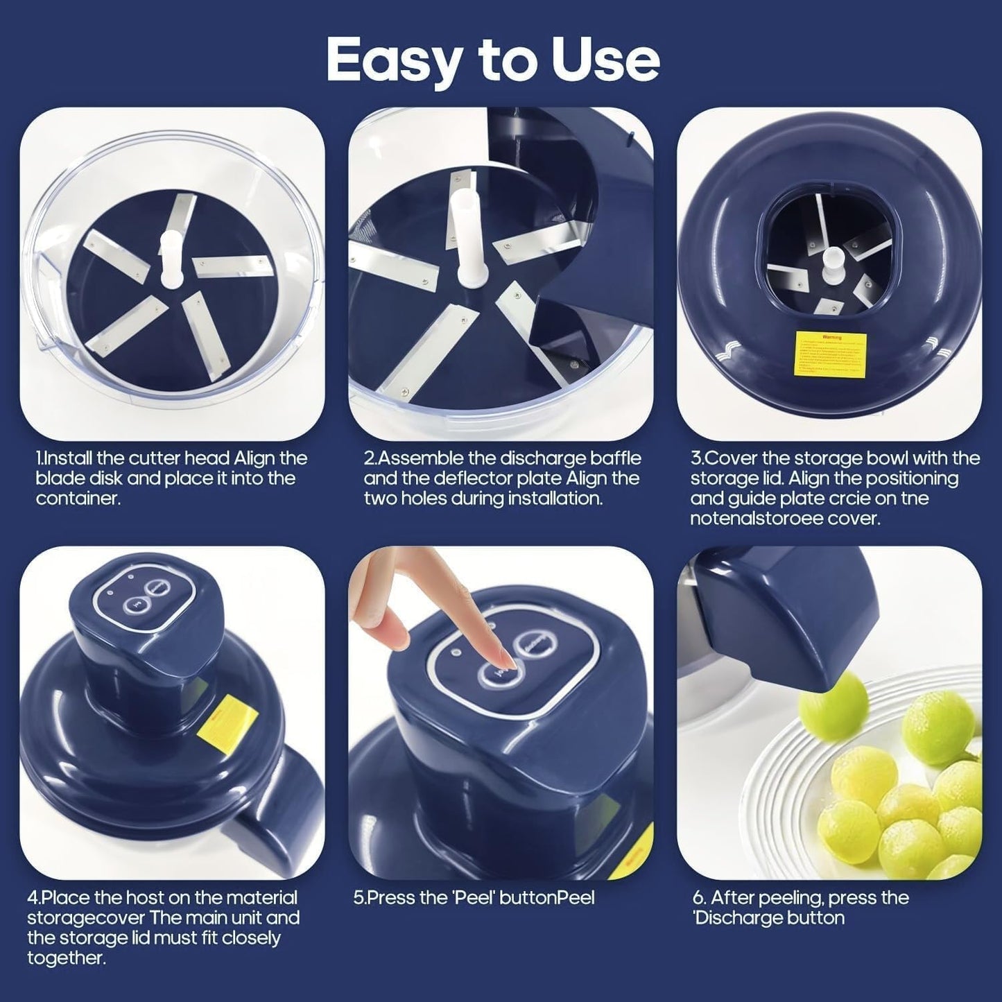 Rechargeable Garlic, Fruit and Vegetable peeler